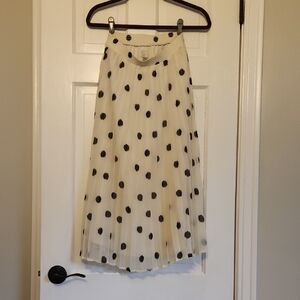 a new day Black Polka Dot A-Line Skirt